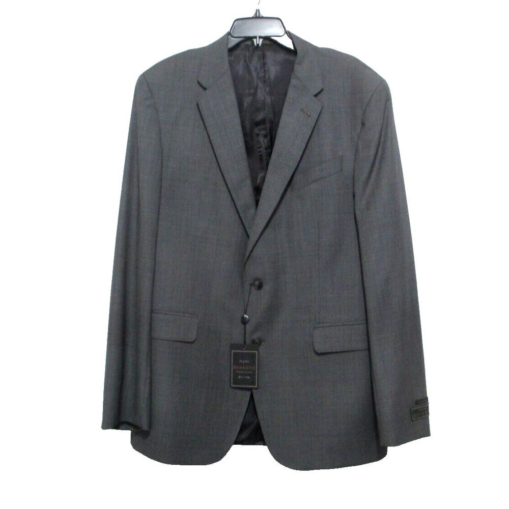 NWT Joseph A Bank Sport Coat 42L Gray 100% Wool